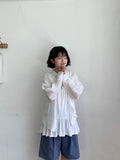Lisons Summer Color See-through Long Sleeve Shirt