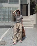 Summer Belted New Cargo Pants