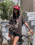 Bello Crop Print Short Sleeve T-shirt