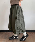 [Unisex] Aoli Banding Nylon Banding Cargo Bermuda Pants