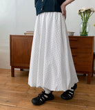 Lyndon Dot Banding Balloon Long Skirt