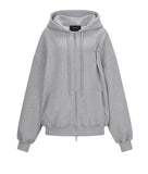 [mnem] Horse Graphic Hoodie Zip-Up