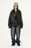 Clair vegan leather over jumper