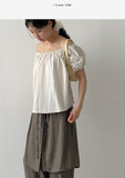 Nylon Two-Way Flare Blouse