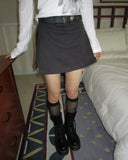 Raven Side Slit Skirt Pants