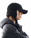 Arc lambswool flap ball cap