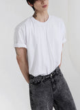 Blue Black Wide Denim