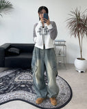 Lind Big Cargo Banding Denim Pants
