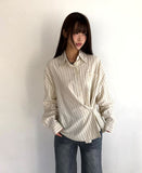 Wayu Stripe Two-Way Shirt