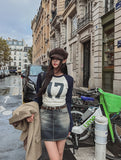 Gra Washing Denim Mini Skirt