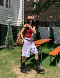 Girls Front Lettering Bermuda Pants
