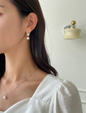 Pellet Pearl Drop Earring