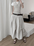Tura Pintuck Long Skirt