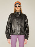 Fox Leather Betty Neck Jacket