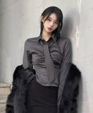 Fondue Tie Shirring Shirt