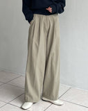 Bow Cotton High Waist Wide Pants