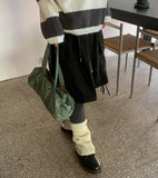 Haem Corduroy Brushed Cargo Banding Midi Skirt