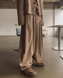 Ellier Three-Button Cropped Blazer Slacks Set