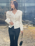 Metune Shirring Strap Puff Blouse