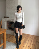 Forte Line Studded Cotton Shorts