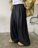 Link Pintuck Wide Slacks