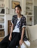 Alo Summer Linen Check Shirt
