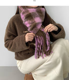 Soft Check Balaclava Muffler