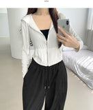 Daily Basic Slim Fit Long Sleeve Hood T-Shirt
