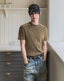 Modric Shoulder Panel Garment Short Sleeve Knit