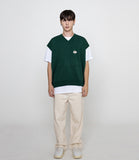 Cloud Smile Embroidery Knit Vest