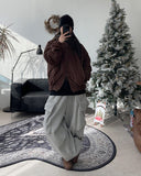 Radif color matching hood knit