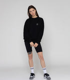 Line Flower Dot Logo Smile Sweatshirt