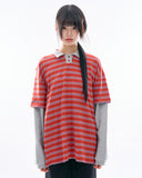 Daniel layered collared T-shirt