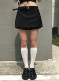 [Belt Set/Pants Lining] Town Low Mini Skirt Pants