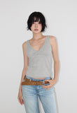 OVERLAP V-NECK SLEEVELESS