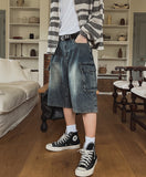 Vint Cargo Bermuda Denim Pants