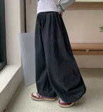 [Unisex] Parento Raw Denim Banding Balloon Wide Pants