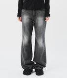 (W) Slit Flare Denim