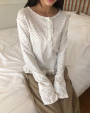 Toel Dot Frill Long Sleeve T-Shirt