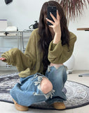 Repel see-through round cardigan