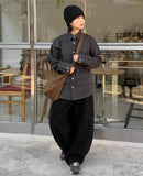 Melpha Pocket Corduroy Long Sleeve Shirt