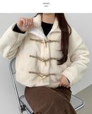 Teddy Bear Collar Winter Point Duffle Jacket