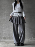 MAMYU Pleated Skirt Pants