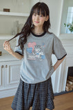 Sweet Kitty Pigment Ringer Tee