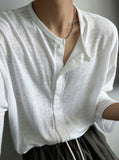 Acid linen cardigan