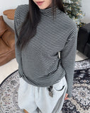 Road Stripe Turtleneck T-Shirt