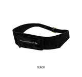 suede pocket belt