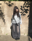[Muffler set] Billy Boat Neck Off Loose Knit
