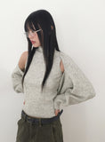 Ankha button knitwear Turtleneck sleeveless