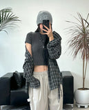 End Rivet Pigment Crop Tee